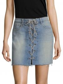 Portia Lace-Up Mini Skirt at Saks Fifth Avenue